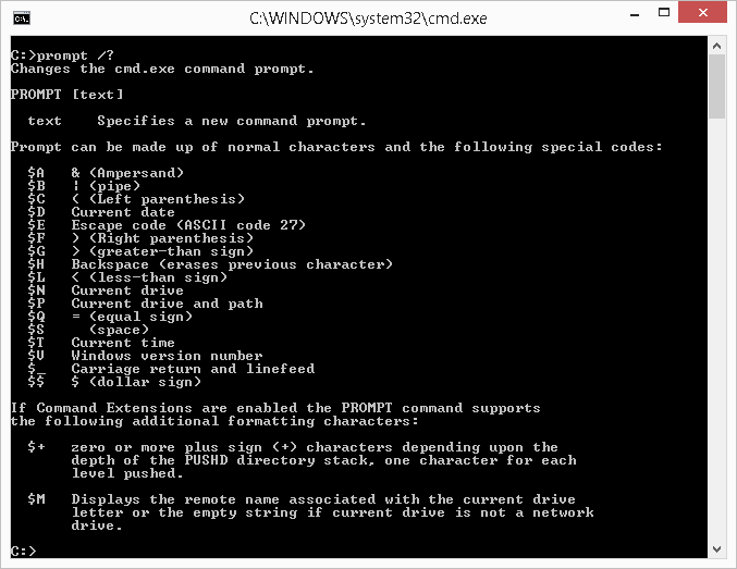 Command Prompt Help