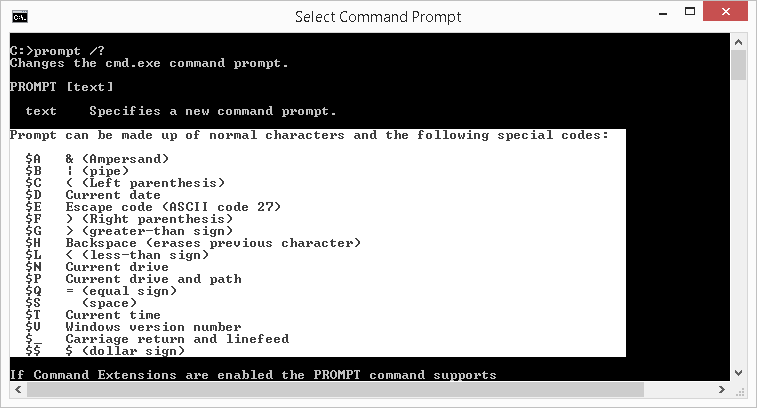 Command Prompt Copy Text