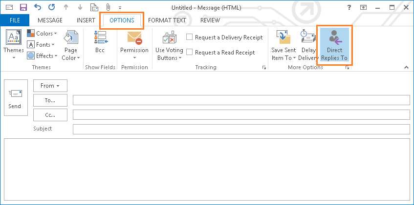 Outlook Direct Replies To Button
