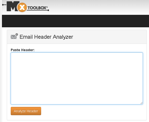 MXToolbox Email Message Header Analyzer